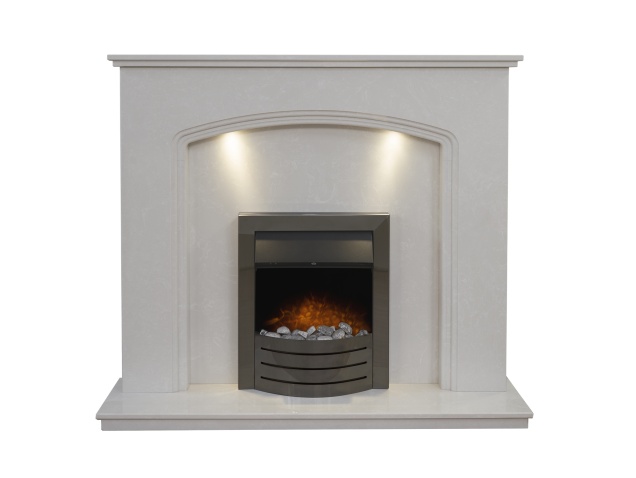 acantha-vienna-perola-marble-fireplace-with-downlights-comet-electric-fire-in-black-nickel-54-inch