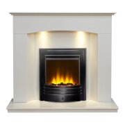 acantha-tuscon-white-marble-fireplace-with-downlights-amara-electric-fire-in-black-nickel-48-inch