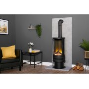 acantha-tile-hearth-set-in-concrete-effect-with-orbit-cylinder-stove-tall-angled-pipe