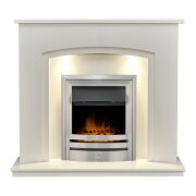 acantha-granada-white-marble-fireplace-with-downlights-vela-electric-fire-in-brushed-steel-48-inch