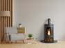 oko-s5-bio-ethanol-cylinder-stove-with-log-storage-in-charcoal-grey-angled-stove-pipe