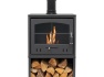 oko-s4-bio-ethanol-stove-with-log-storage-in-charcoal-grey-with-angled-stove-pipe