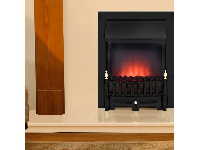 Moldova And Marfil Fireplace With Adam Ribbon Electric Black Fire