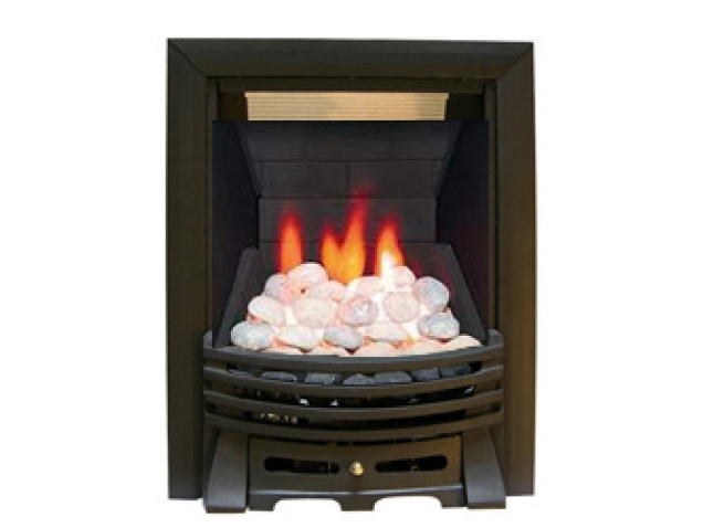 Ekofires Eko 3010 Pebble Gas Fire Black Black Elysee Fireplace