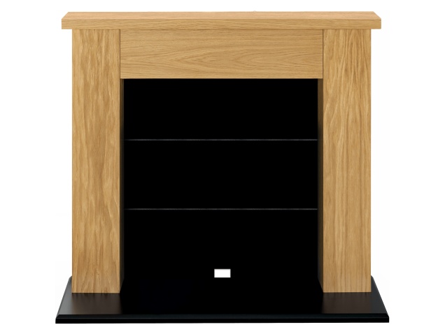 Adam Chester Electric Stove Fireplace In Oak Black 39 Inch