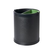 corbeille-double-paroi-highland-9l-cuir-pu-noir