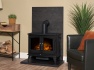 acantha-tile-hearth-set-in-bronze-venetian-plaster-effect-with-woodhouse-stove-angled-pipe
