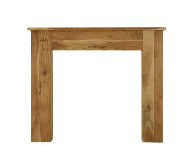 The New England Mantelpiece In Natural Solid Acacia Wood By Carron