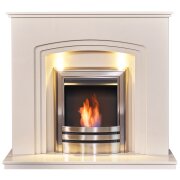 acantha-seville-biege-marble-fireplace-with-downlights-vela-bio-ethanol-fire-in-brushed-steel-48-inch