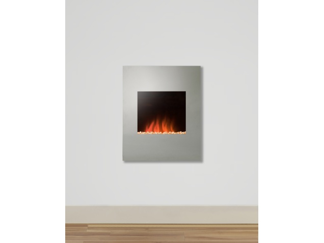 Adam Alexis Tinted Glass Wall Mounted Electric Fire 18 Inch