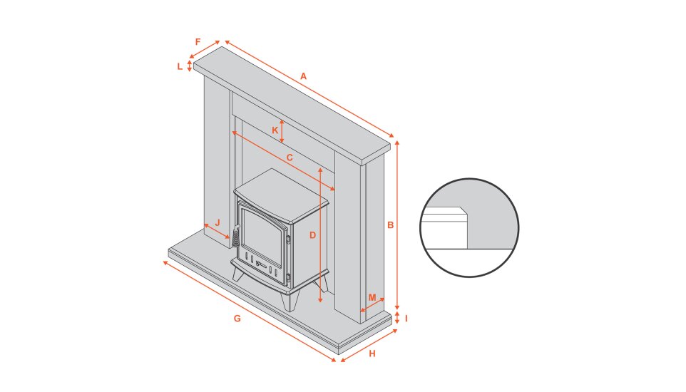 adam-oxford-stove-suite-in-pure-white-with-sureflame-keston-electric-stove-in-black-48-inch Diagram