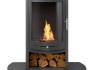 oko-s5-bio-ethanol-cylinder-stove-with-log-storage-truncated-hearth-in-honed-black-granite