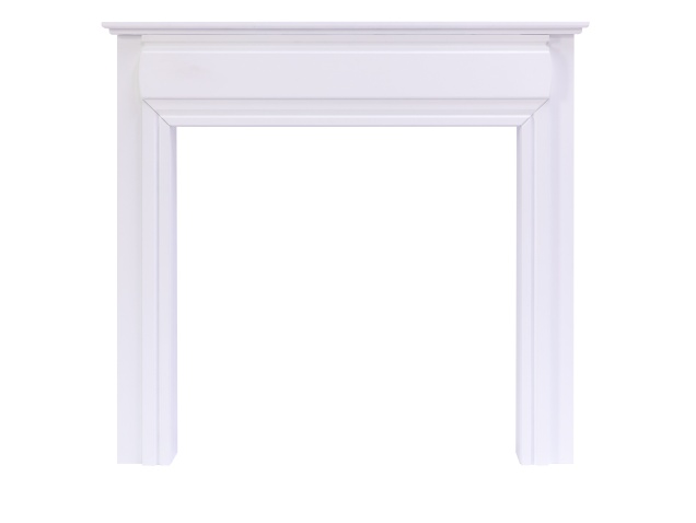 Adam Honley Mantelpiece in Pure White, 48 Inch | Fireplace World