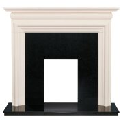 acantha-grande-white-limestone-black-granite-fireplace-54-inch