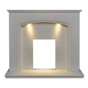 acantha-vienna-perola-marble-fireplace-with-downlights-54-inch