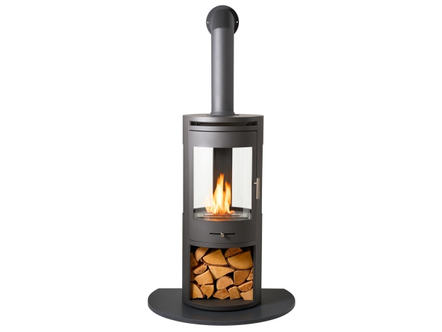 oko-s7-bio-ethanol-panoramic-stove-with-tall-angled-metal-stove-pipe-honed-black-granite-truncated-hearth