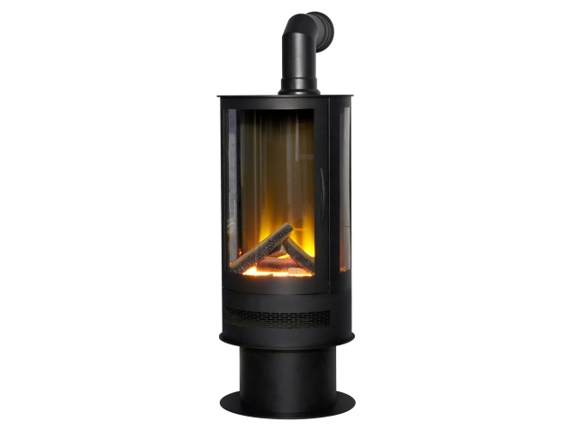acantha-orbit-cylinder-electric-stove-with-angled-stove-pipe-in-black