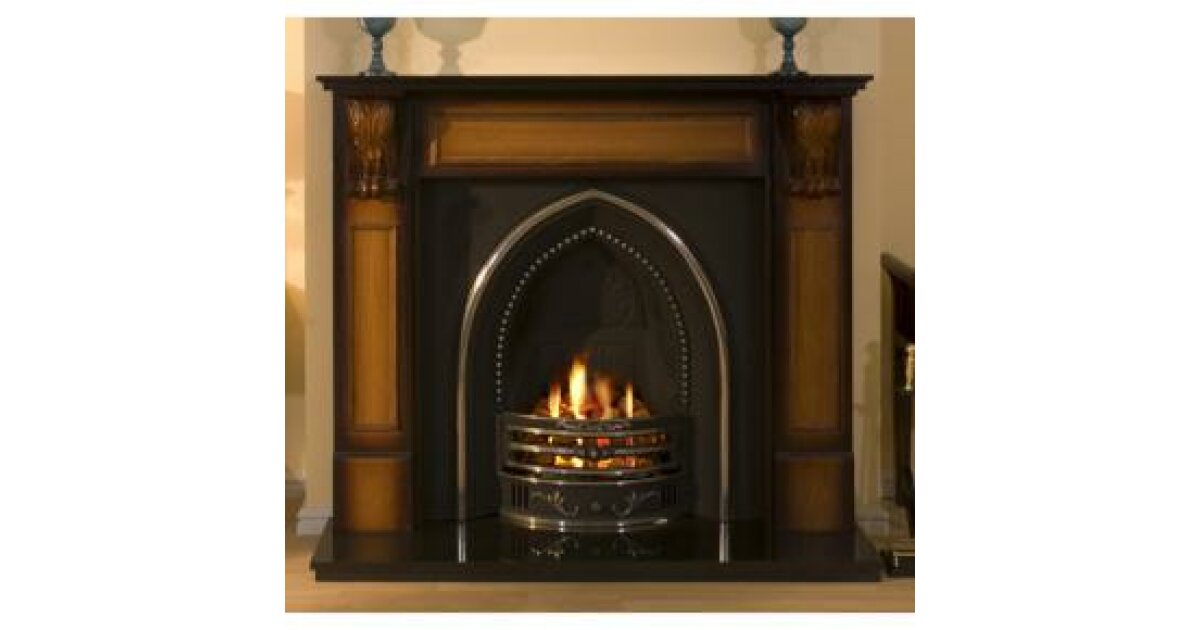Cheltenham Gothic Cast Iron Fireplace Nu Flame Lpg Fire