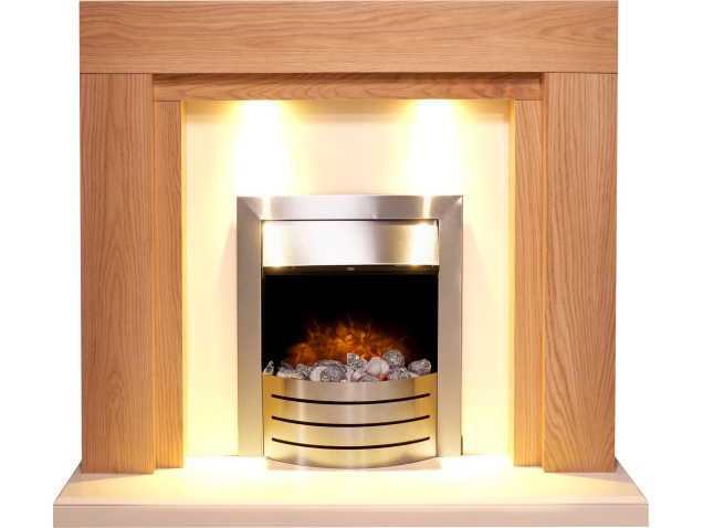 adam-beaumont-fireplace-suite-in-oak-cream-with-comet-electric-fire-in-brushed-steel-48-inch