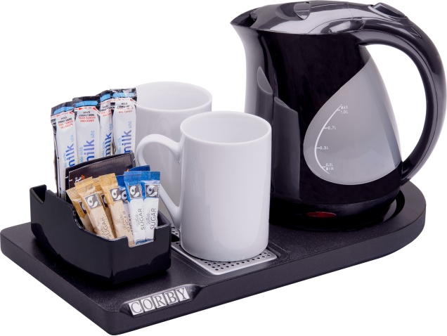 compact-welcome-tray-(lancaster-wt0022)-in-black-with-1l-kettle-(lancaster-ktl0004)-in-textured-black-uk-plug