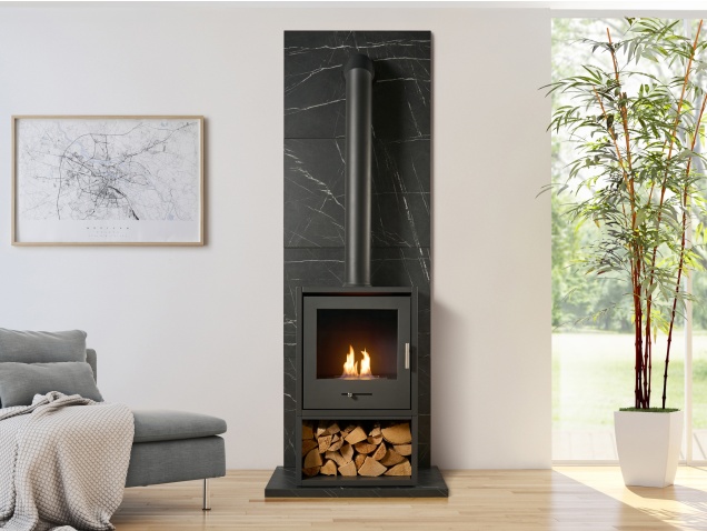acantha-tile-hearth-set-in-black-marble-effect-with-oko-s3-stove-log-store-extra-tall-angled-pipe