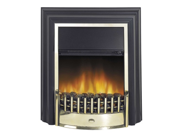Dimplex Cheriton Electric Fire In Brass Fireplace World