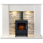 acantha-auckland-white-marble-stove-fireplace-with-downlights-bergen-electric-stove-in-charcoal-grey-54-inch