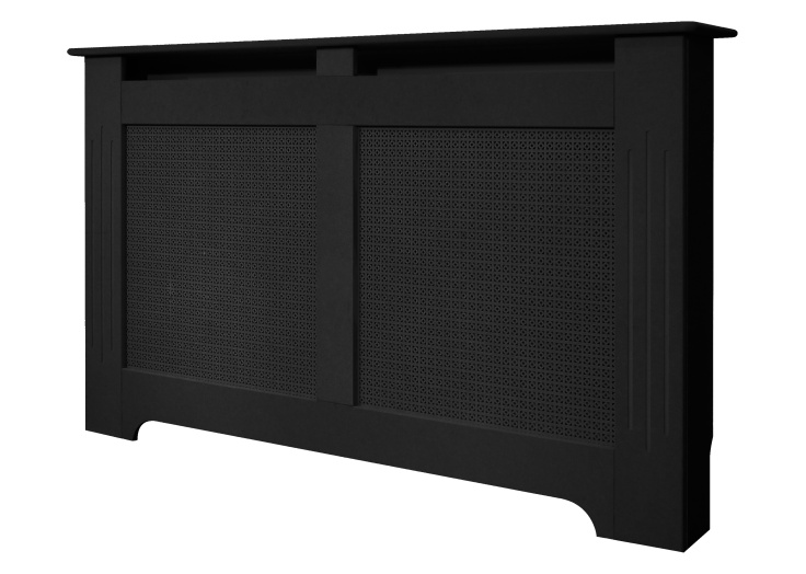 The Burford Radiator Cover In Black 1600mm Fireplace World