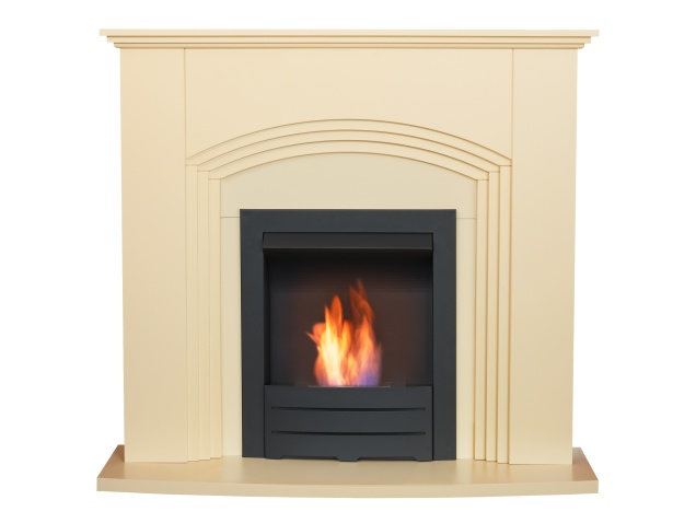 adam-kirkwall-fireplace-in-cream-with-colorado-bio-ethanol-fire-in-black-45-inch