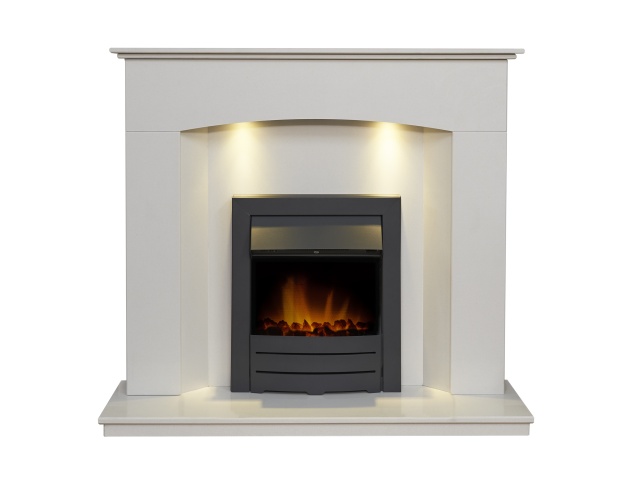 acantha-tuscon-white-marble-fireplace-with-downlights-colorado-electric-fire-in-black-48-inch