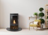 oko-s5-bio-ethanol-cylinder-stove-with-log-storage-truncated-hearth-in-honed-black-granite