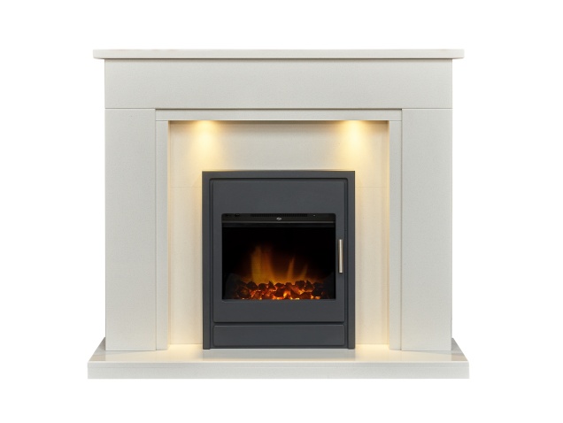 acantha-maine-white-marble-fireplace-with-downlights-alta-electric-inset-stove-in-black-48-inch