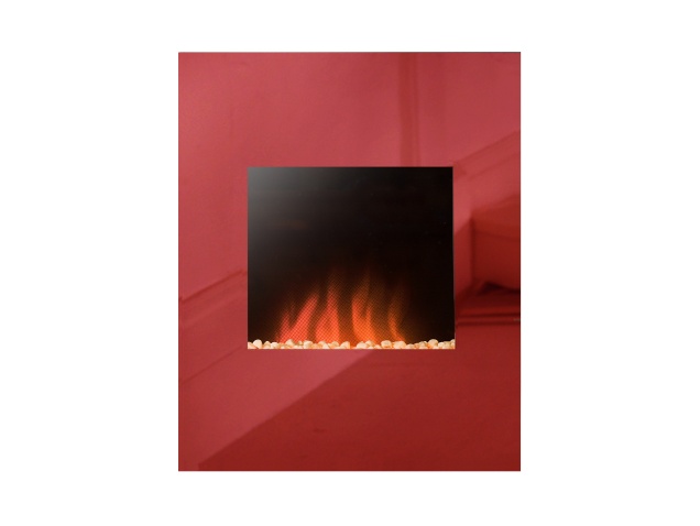 Adam Alexis Wall Mounted Electric Fire In Red 18 Inch Fireplace World 