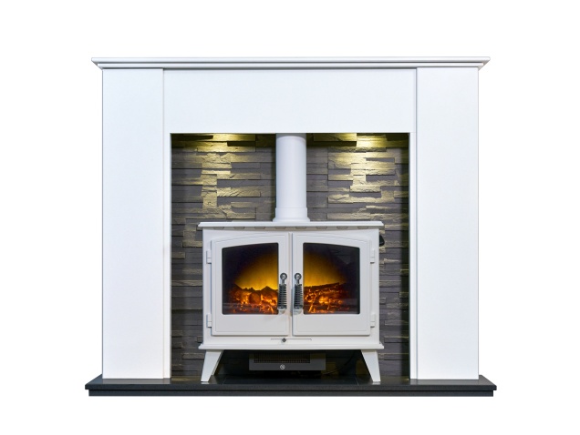 acantha-montara-white-marble-fireplace-with-downlights-woodhouse-electric-stove-in-white-54-inch
