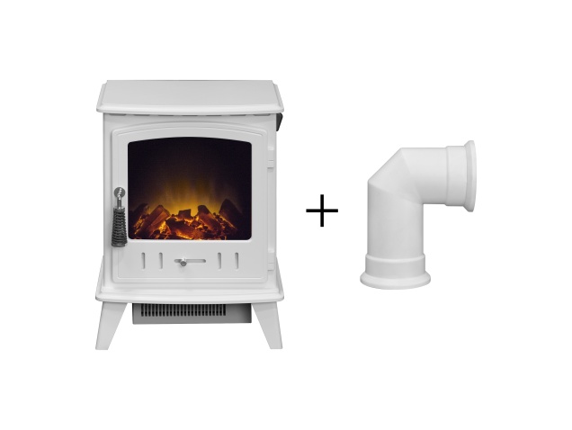 adam-aviemore-electric-stove-in-white-enamel-with-angled-stove-pipe