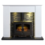 acantha-montara-crystal-white-marble-fireplace-with-downlights-woodhouse-electric-stove-in-black-54-inch
