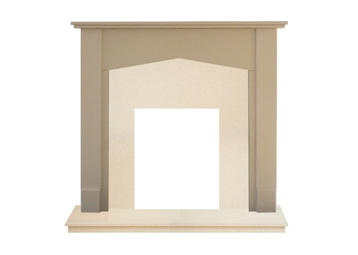 Adam Tudor Fireplace In Stone Effect And Marfil Stone 48 Inch