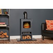 adam-bergen-xl-electric-stove-in-charcoal-grey-with-angled-stove-pipe-in-black