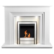 acantha-palermo-white-marble-fireplace-with-downlights-argo-bio-ethanol-fire-in-brushed-steel-54-inch