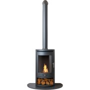 oko-s5-bio-ethanol-cylinder-stove-with-extra-tall-angled-metal-stove-pipe-truncated-hearth