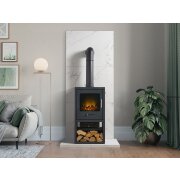 acantha-tile-hearth-set-in-white-marble-effect-with-bergen-xl-stove-tall-angled-pipe