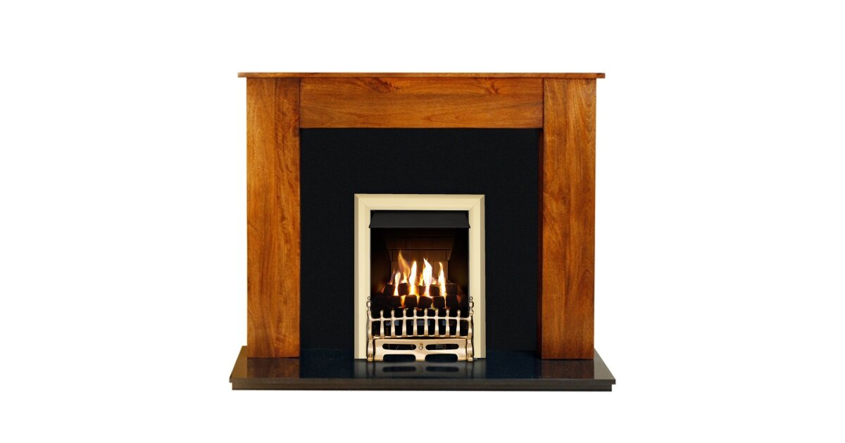 54 Inch Adam Fireplace Hearth In Black Granite Home Garden Store