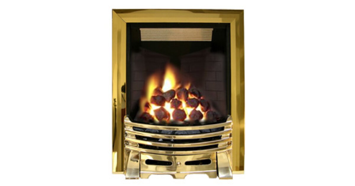 Ekofires Eko 3030 Coal Gas Fire Brass Brass Elysee Fireplace World