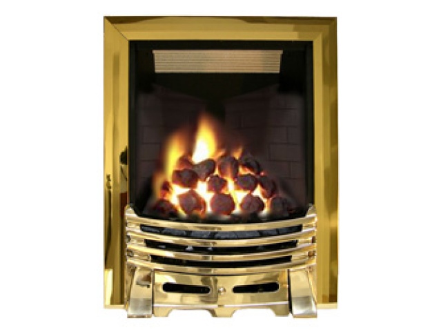 Ekofires Eko 3030 Coal Gas Fire Brass Brass Elysee Fireplace World