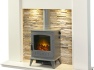 acantha-auckland-white-marble-fireplace-with-downlights-aviemore-electric-stove-in-grey-54-inch