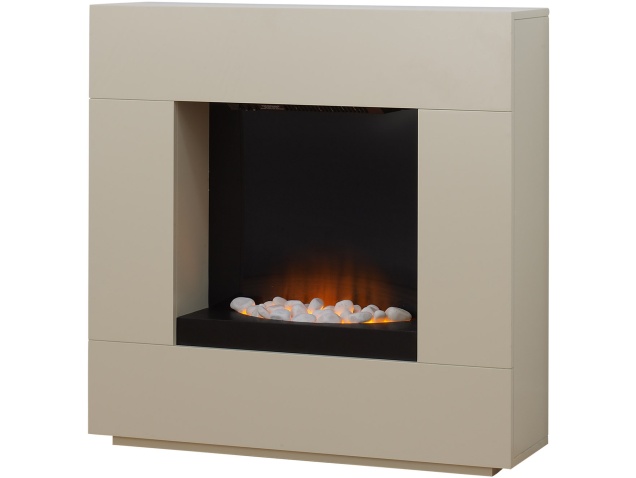 Adam Alton Fireplace Suite In Cream With Electric Fire 36 Inch