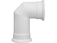 Adam Angled Decorative Stove Pipe in White