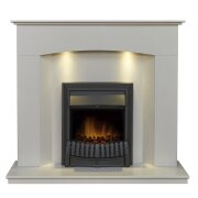 acantha-tuscon-sparkly-white-marble-fireplace-with-downlights-elan-electric-fire-in-black-48-inch