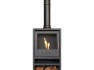 oko-s1-bio-ethanol-stove-with-log-storage-in-charcoal-grey-tall-angled-stove-pipe