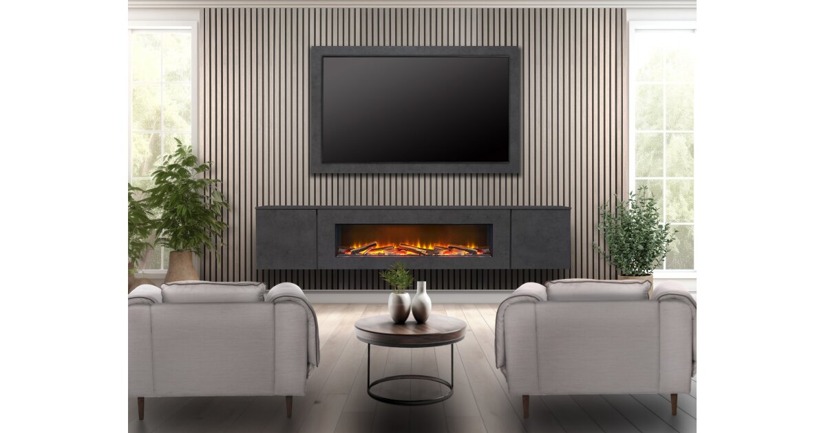 Floating media wall discount